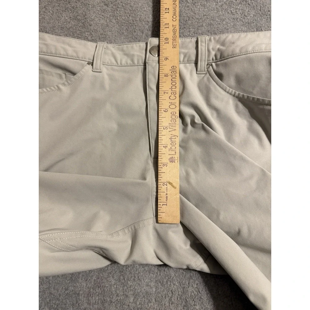 Lululemon Men 33 ABC Pants Cream Chino Classic Stretch Golf Preppy Travel Casual